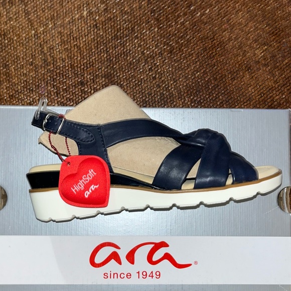 Ara Blue Glove Leather Sandals Women’s Size 6.5 - Picture 4 of 5